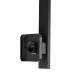 Square Nero Black Gooseneck Wall Shower Arm